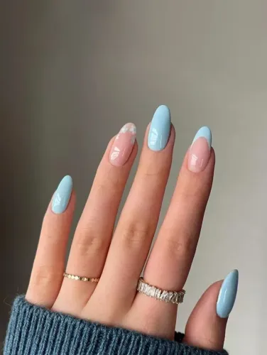 24 Peças de Unhas Postiças + Cola Transparente + Lixa de Unha