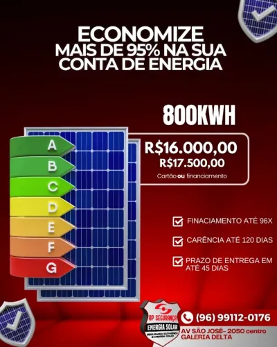 sistema solar 800kwh