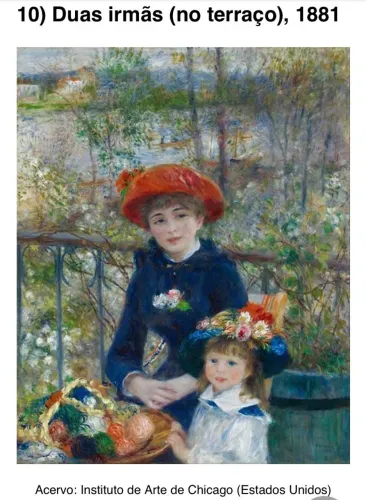 Quadro 'Duas Irmãs no Terraço', Renoir (quebra-cabeça)
