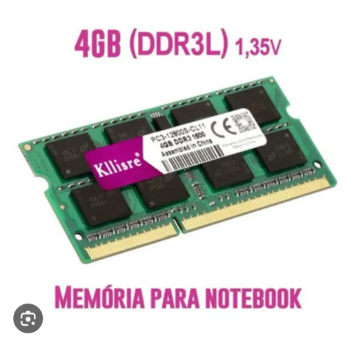 Memória RAM Notebook DDR3 12800 4GB 1600