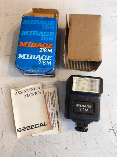 FLASH MIRAGE 218M  PARA MÁQUINA FOTOGRÁFICA ANTIGA NA CAIXA  