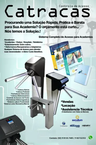 Catraca de Acesso Biométrico e Facial
