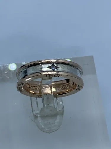 The kiss Anel de prata com inscrição True Love Lasts Forever'