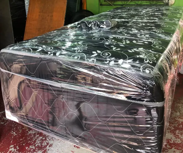Cama de solteiro de mola ensacada alta 