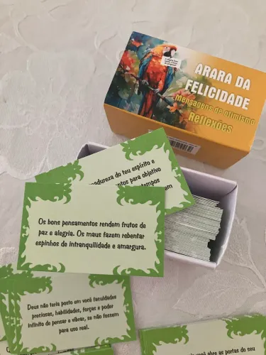 Arara da Felicidade mensagens de otimismo e reflexões