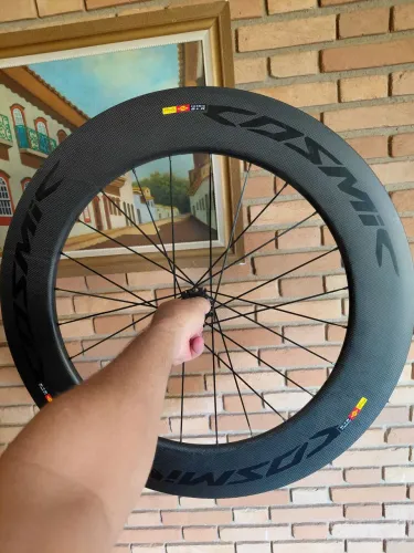 Roda Trazeira Mavic cosmic SLR Nova FreHub Hg e Disc Centerlocker speed Perfil Alto Carbon