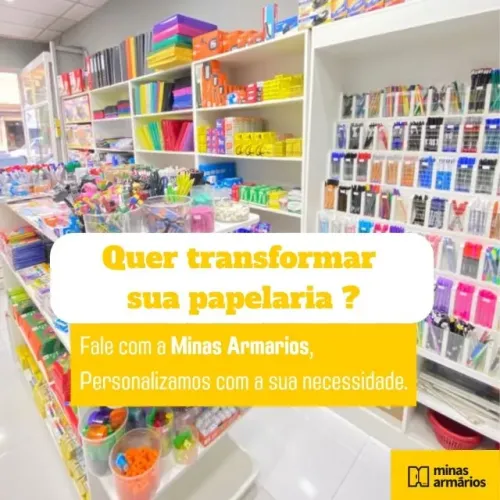 Moveis para papelaria - Somos fabricantes de moveis- Fazemos o planejamento da sua LOJA 