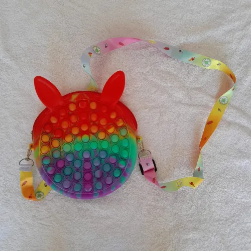 Bolsa Pop It Rainbow com Alça de Ombro