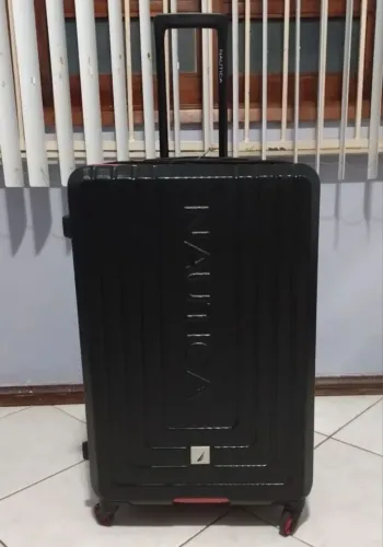 Mala de viagem Náutica preta rígida 23kg estado de Nova 