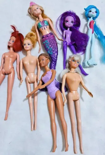 Coleção de Bonecas Barbie my litlle Ariel 