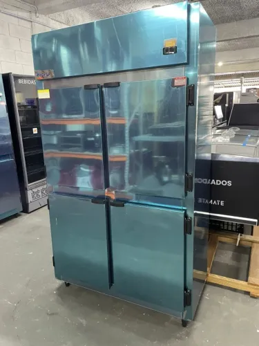 Mini câmara refrigerada 4 portas inox (Ester)