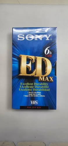 Fita VHS Sony ED MAX 6h T-120