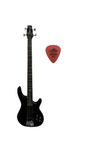 Baixo Condor Xb-24a 4 Cordas Ativo Black Made In Indonésia + Paleta