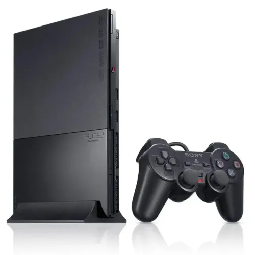 PLAYSTATION 2 SLIM SEMI NOVO DESBLOQUEADO E NA CAIXA