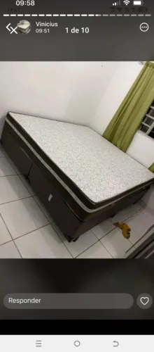 Base e colchão molas ensacadas Queem