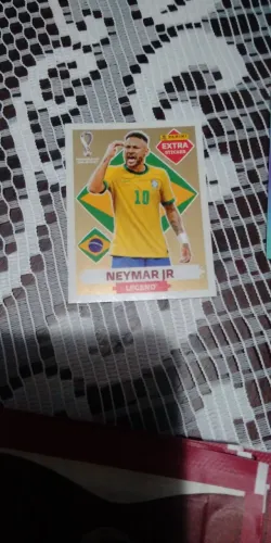 Figurinha Neymar Dourado Copa 2022