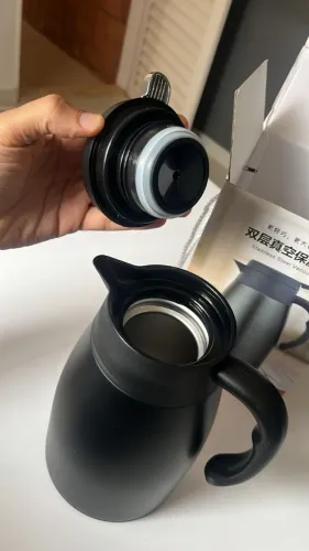 Garrafa de café 1600ml preta Nova