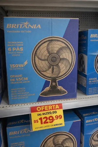 Ventilador 1 ano de garantia