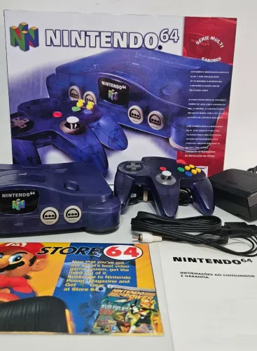 Nintendo 64 Uva N64 Edição Sabores Caixa MDF