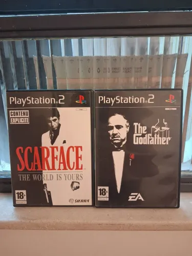 Scarface e The Godfather ps2 original (pal)