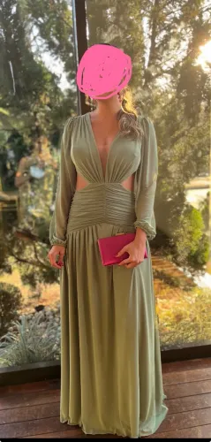 Vestido festa verde