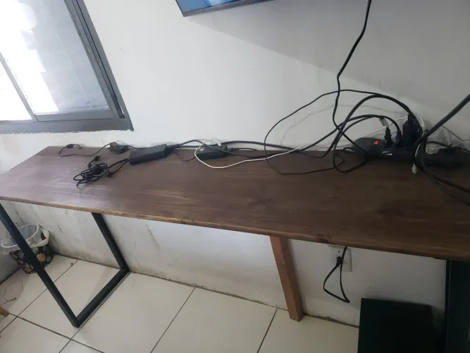 Mesa industrial de escritório