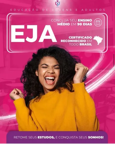 Quer terminar seus estudos ? Certificado reconhecido pelo MEC.