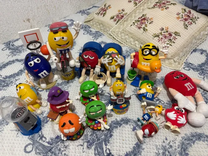 Lote bonecos M&Ms antigos 