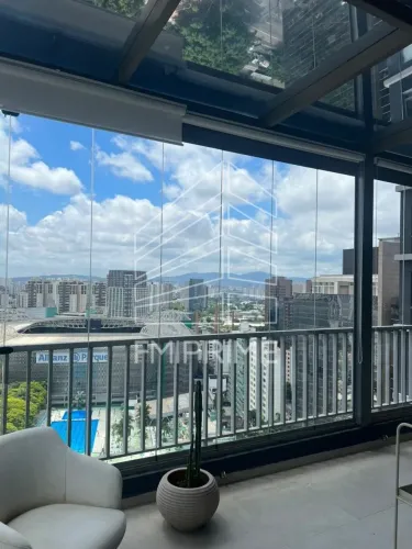 Apartamento cobertura mobiliada para alugar, 1 quarto e 1 vaga - Próximo ao Allianz Parque