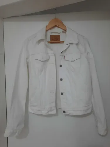 Jaqueta jeans branca da Levis