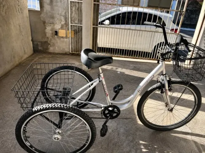 Triciclo Adulto Dream Bike com 2 Cestas - 3 Rodas