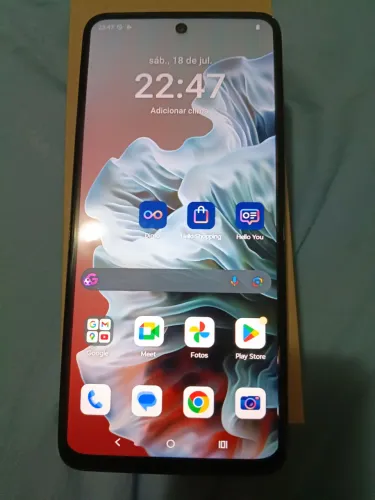 Moto g 35 novo com nota e todos os acessórios