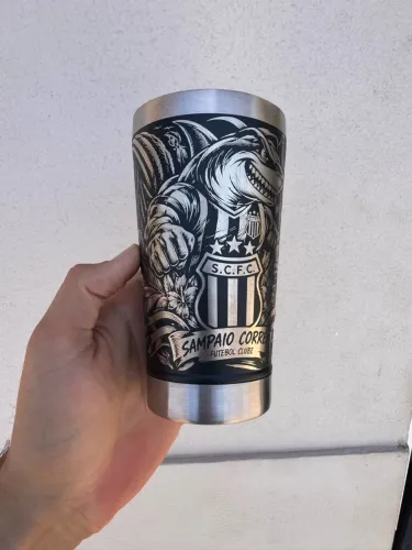 Copo personalizado a laser Sampaio Correia.