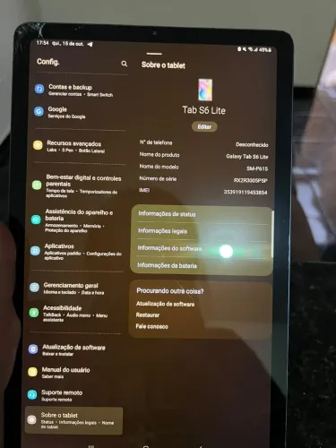 Vendo tablet Samsung usado