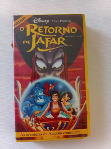 Fita VHS "O Retorno de Jafar" Disney usado