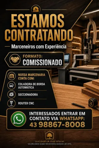 Vagas para Marceneiros