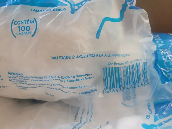 Toucas descartáveis soft 1000 unidadess