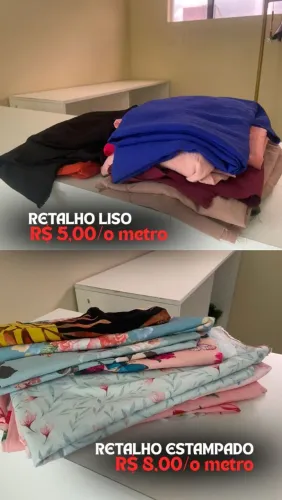 RETALHO LISO E ESTAMPADO - VALORES NA DESCRIÇÃO