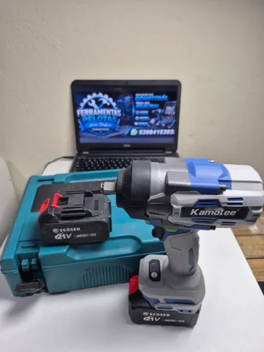 Chave de Impacto Kamolee Brushless 1/2" - 1.250 Nm - 21V - 2 Baterias 4,0Ah
