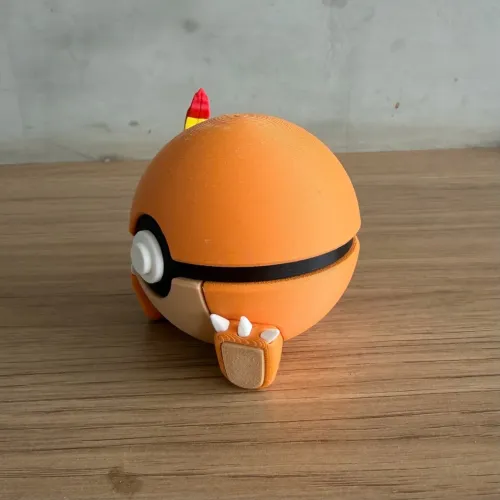 Pokebola Charmander 3D