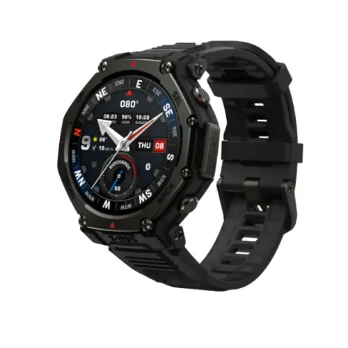 Smartwatch RELÓGIO Amazfit T-rex 3 Pro Tático NOVO LACRADO Preto GPS BANDA DUPLA