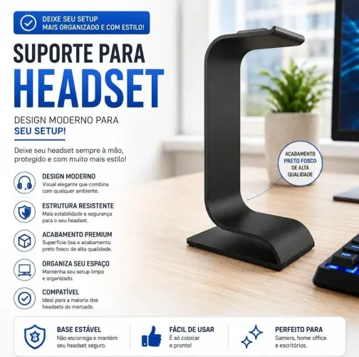Suporte para Headset!!!