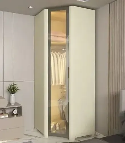 Guarda Roupa Innova Canto 1 porta LED e pés Dividimos Em Até 10x Sem Juros