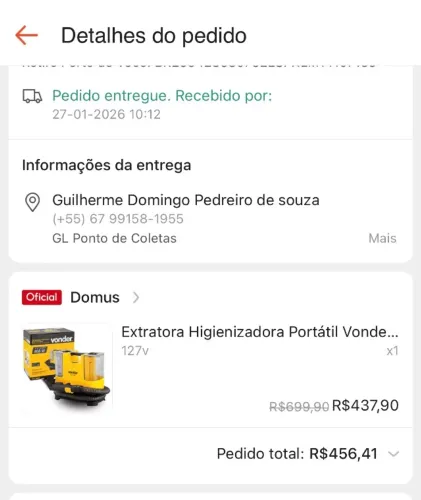 ?Extratora Higienizadora Portátil Vonder ELV400 400W - Limpa Estofados, Sofás e Carpetes