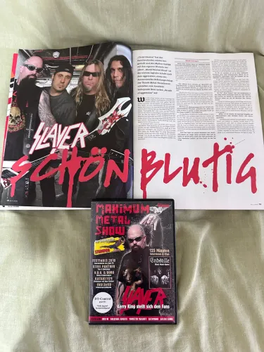 Colecao slayer importado sepultura cd dvd e revista alema Metallica Iron Maiden