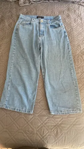 Calça Jeans Feminina Wide Leg Clara
