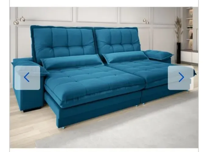 OFERTA!! VENDO OU TROCO SOFÁ RETRÁTIL E RECLINÁVEL DE 2.5 MTS // RETIRAR NO RECREIO 