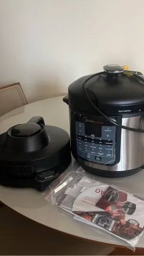 Panela air fryer e pressão juntas Midea exclusive 