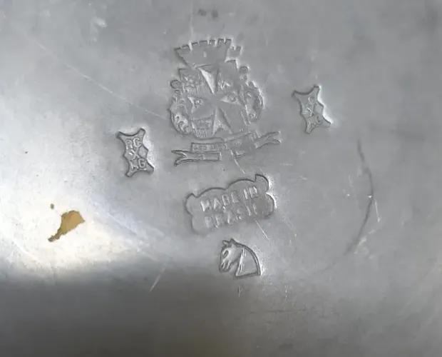 Jarra antiga caneca estanho original do Brasil 