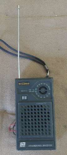 Carcaça rádio motobras dunga IV RM PF22 restauração não funciona rádio de bolso portátil 